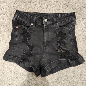 American Eagle Size 4 Black Shorts